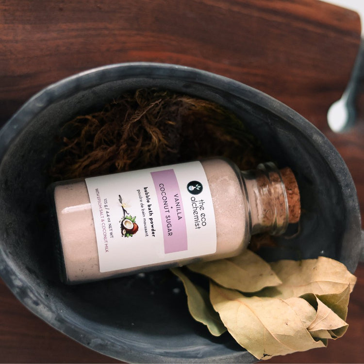 Bubble bath powder - waterless and eco-friendly