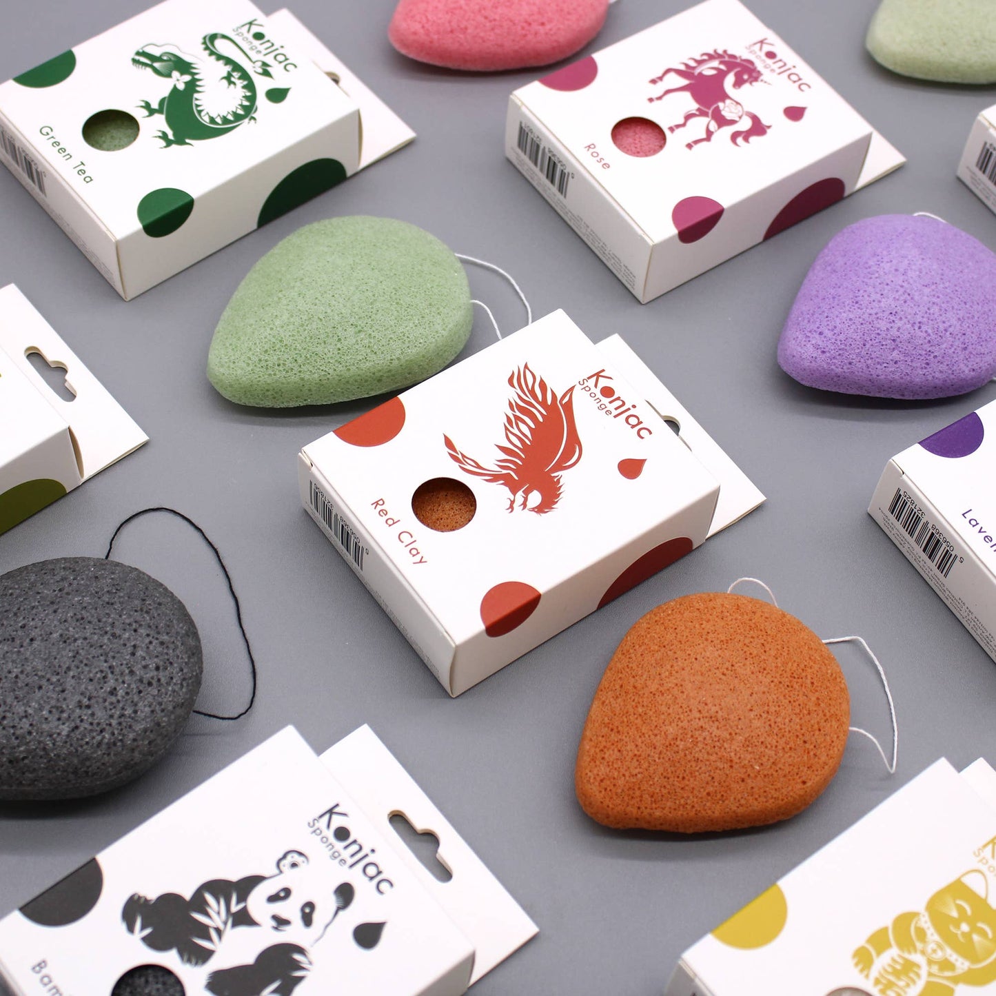 Teardrop Konjac Sponge - Green Tea