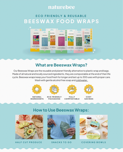 Single Large Beeswax Wrap