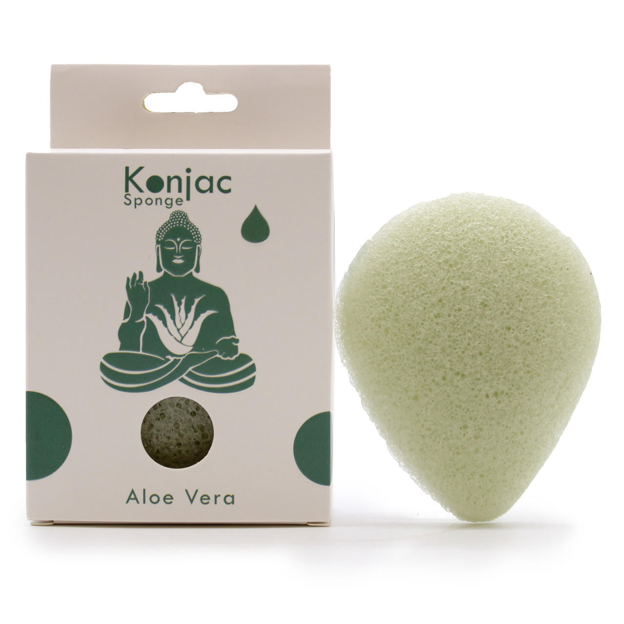 Ancient Wisdom Teardrop Konjac Sponge - Aloe Vera
