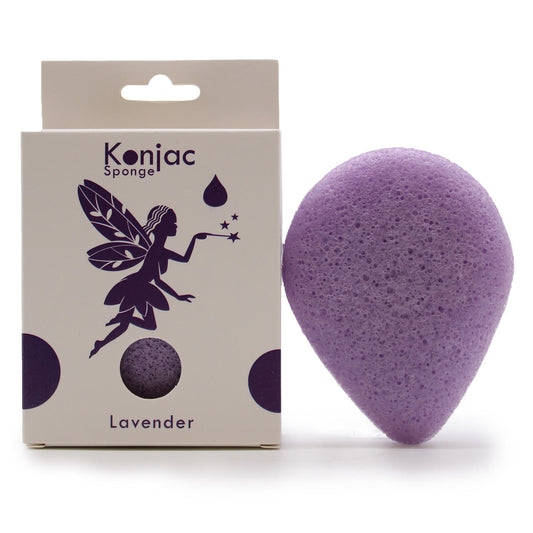 Ancient Wisdom Teardrop Konjac Sponge - Lavender