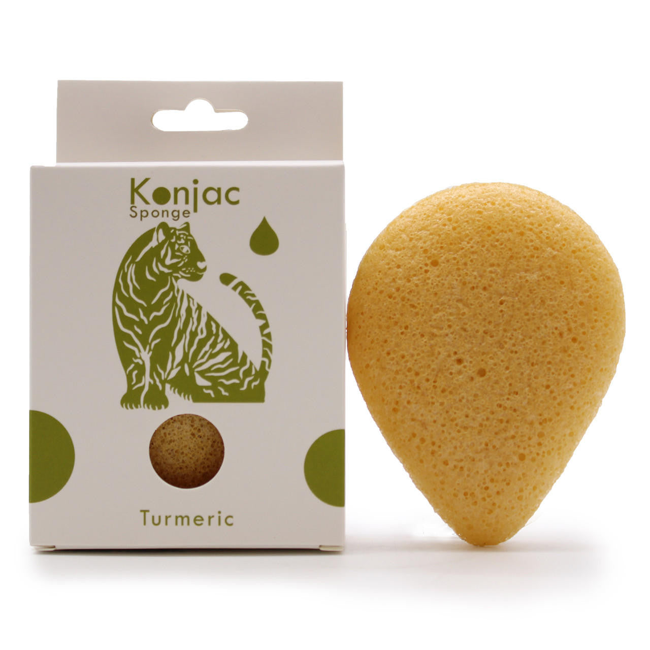 Ancient Wisdom Teardrop Konjac Sponge - Turmeric