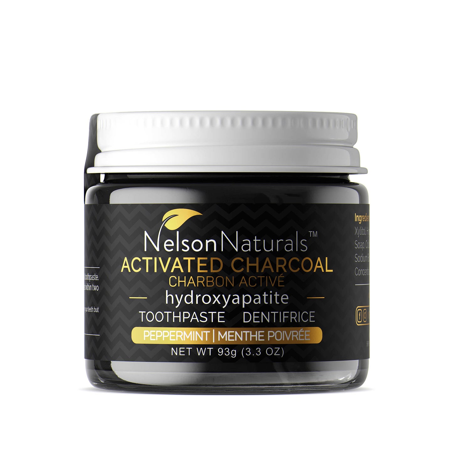 Activated Charcoal Peppermint with Hydroxyapatite 93g