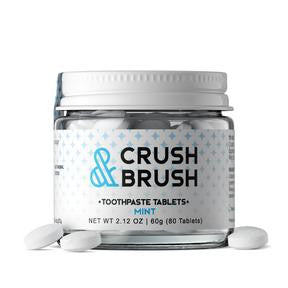 Nelson Naturals Crush & Brush Toothpaste Tablets - Mint