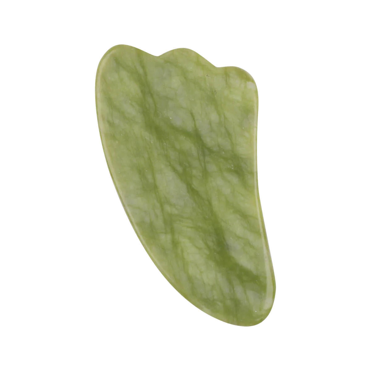 The Eco Alchemist Jade Gua Sha Stone - Scalloped Edge