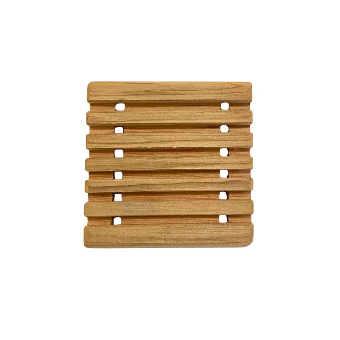 The Eco Alchemist Reclaimed Wood Soap Dish - Square