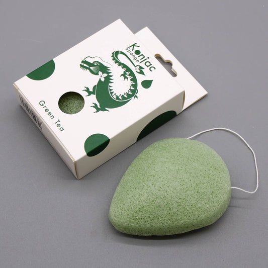 Teardrop Konjac Sponge - Green Tea