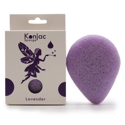 Ancient Wisdom Teardrop Konjac Sponge - Lavender 