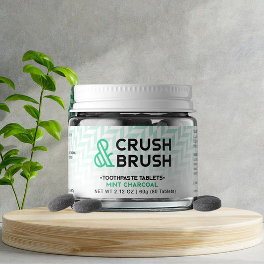 Crush & Brush Toothpaste Tablets - Charcoal Mint