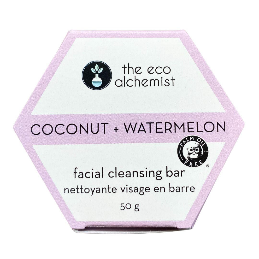 The Eco Alchemist Coconut + Watermelon Facial Cleansing Bar 